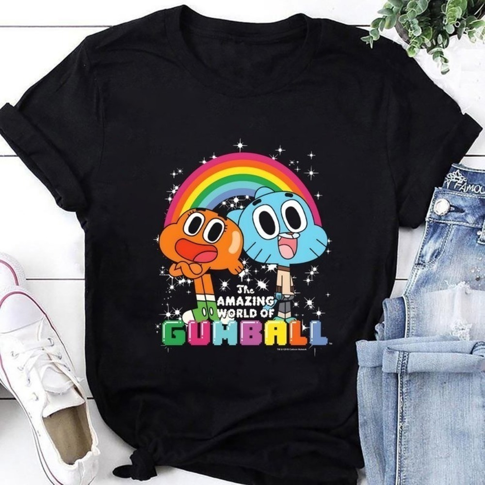 Amazing World Of Gumball Rainbow T Shirt